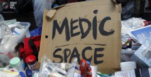 street medic space sign